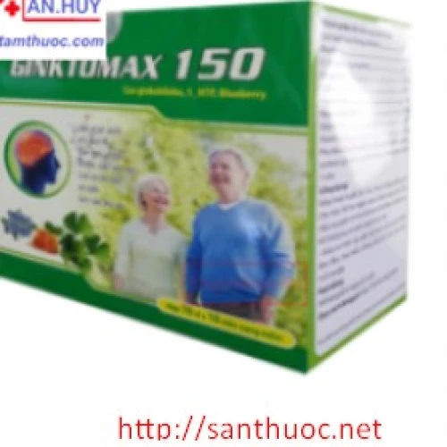 Ginktomax 150 - Thuốc giúp tăng cường tuần hoàn máu não hiệu quả