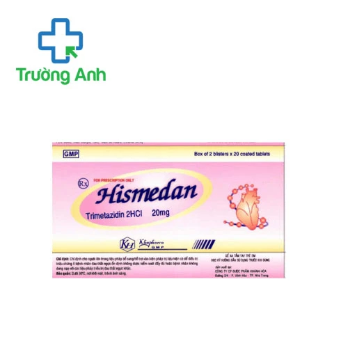 Hismedan - Thuốc điều trị cơn đau thắt ngực của Khapharco