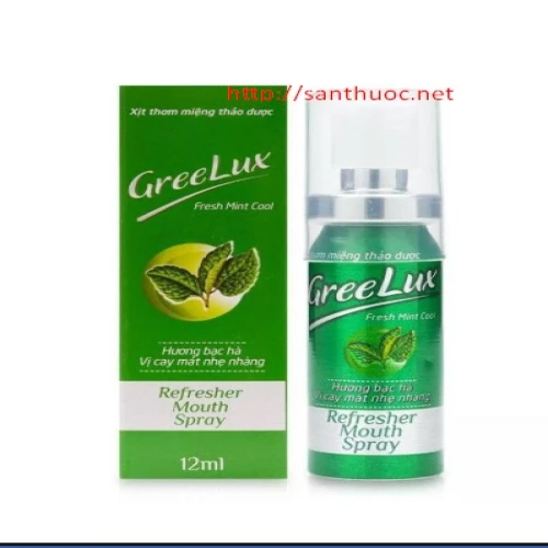 Greelux Fresh Mint Cool Spr.12ml - Xịt thơm miệng hiệu quả