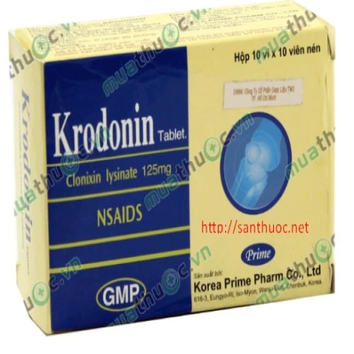 Krodonin 125mg - Thuốc giúp giảm đau khớp, đau cơ hiệu quả