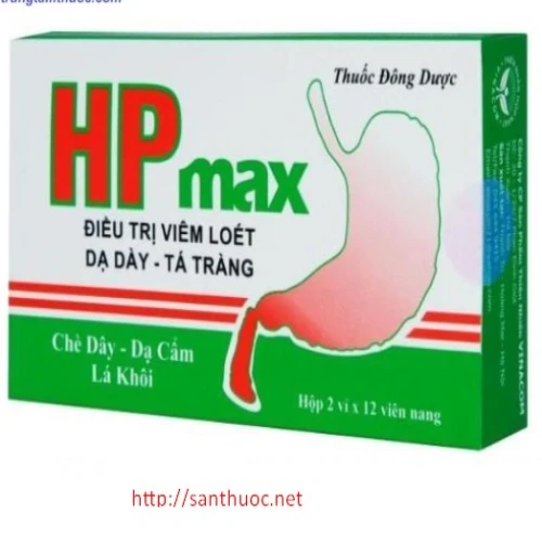 HP max - Thực phẩm chức năng giúp hỗ trợ điều trị viêm loét dạ dày, tá tràng hiệu quả