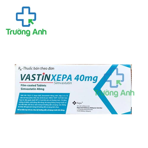 VASTINXEPA 40MG - Thuốc điều trị tăng cholesterol máu của Malaysia