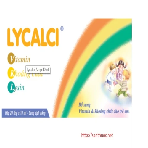 Lycalci Amp.10m - Giúp bổ sung vitamin và khoáng chất cho cơ thể hiệu quả