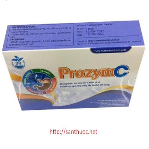ProzymC - Thực phẩm chức năng giúp tăng cường sức khỏe đường tiêu hóa hiệu quả