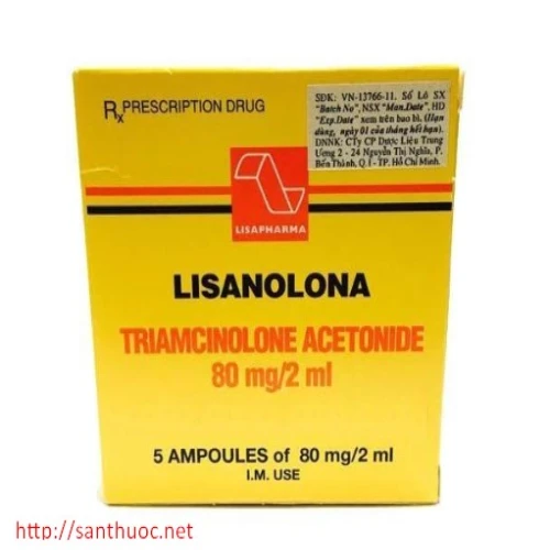 Lisanolona 80mg/2ml - Thuốc tiêm điều trị bệnh hiệu quả