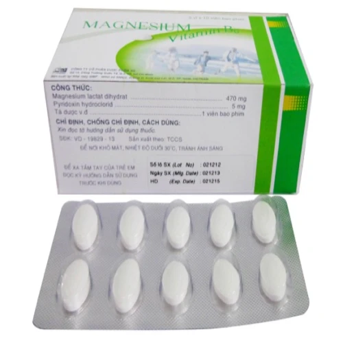 Magnesium-Vitamin B6 - Thuốc bổ sung Magnesium,VitaminB6 hiệu quả