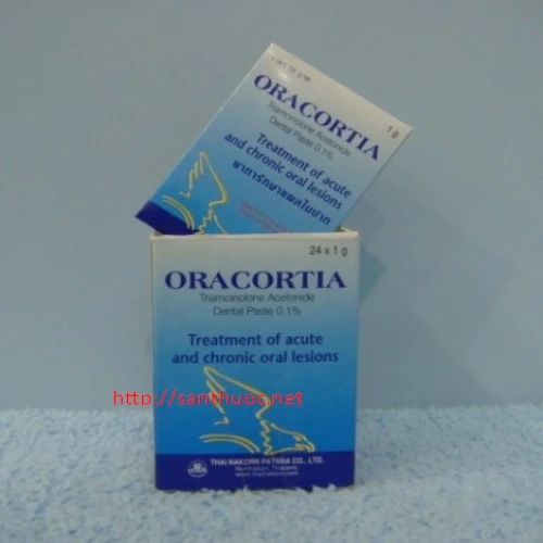 Oracortia 1g - Thuốc điều trị viêm khoang miệng hiệu quả