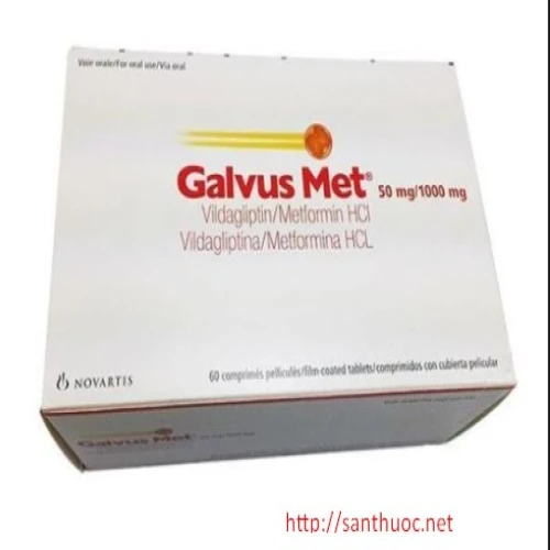 Galvus Met 50/1000mg - Thuốc điều trị bệnh đái tháo đường hiệu quả