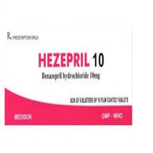 Hezepril 10 - Thuốc điều trị tăng huyết áp, suy tim của Me Di Sun