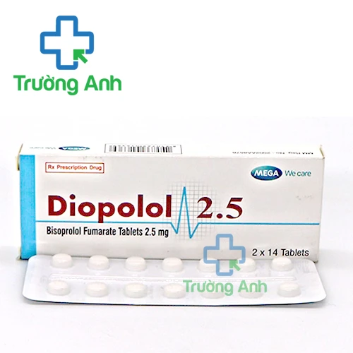 Diopolol 2.5mg-Thuốc điều trị tăng huyết áp của Chanelle Medical