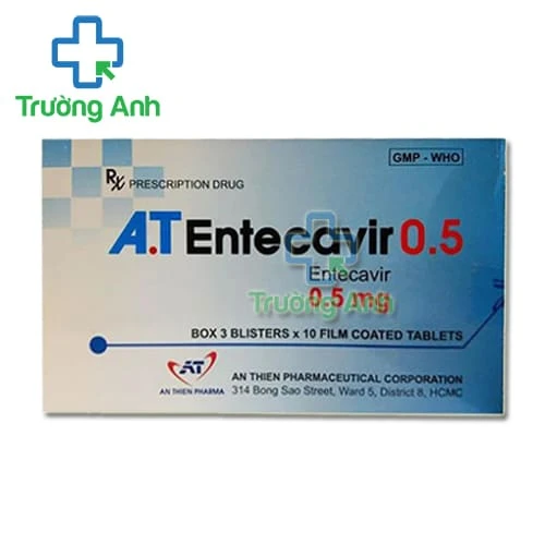 A.T Entecavir 0,5mg - Thuốc điều trị viêm gan B hiệu quả