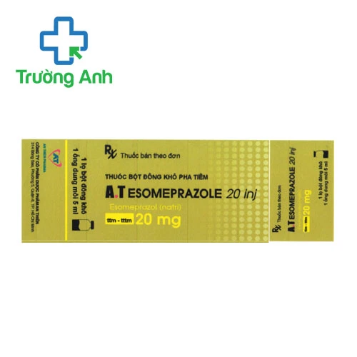 A.T Esomeprazol 20 inj - Thuốc điều trị viêm loét dạ dày tá tràng