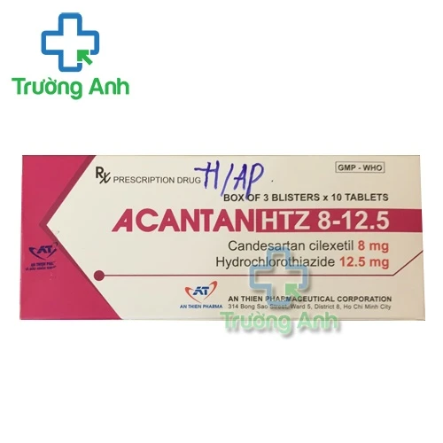 Acantan HTZ 8-12.5- Thuốc điều trị các bệnh về tim mạch hiệu quả