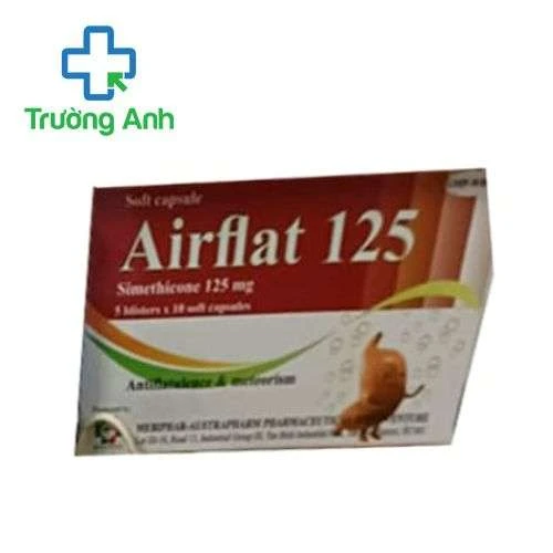 Airflat 125 Mebiphar-Austrapharm - Giảm triệu chứng đầy hơi, chướng căng