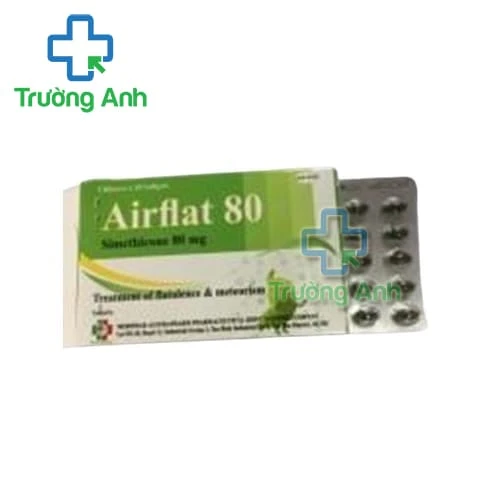 Airflat 80 Mebiphar-Austrapharm - Thuốc điều trị triệu chứng đầy hơi