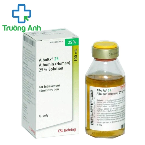 AlbuRx 25 - Thuốc hồi phục thể tích máu của Thụy Sĩ 