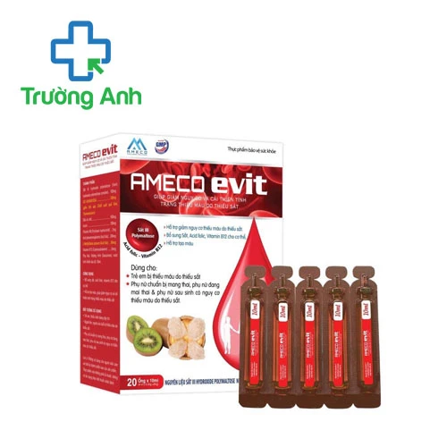 Ameco Evit Vgas - Bổ sung sắt, acid folic, vitamin B12