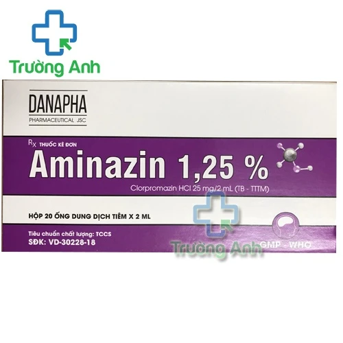 Aminazin 1,25% Danapha - Thuốc điều trị triệu chứng loạn thần