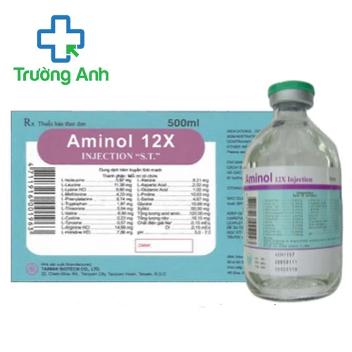 Aminol 12X Injection "S.T." - Cung cấp dưỡng chất qua tĩnh mạch