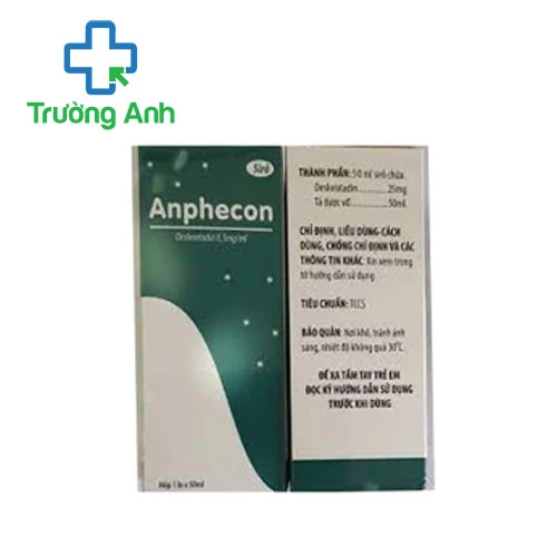 Anphecon 0,5mg/ml 60ml Nam Hà Pharma - Siro điều trị viêm mũi dị ứng