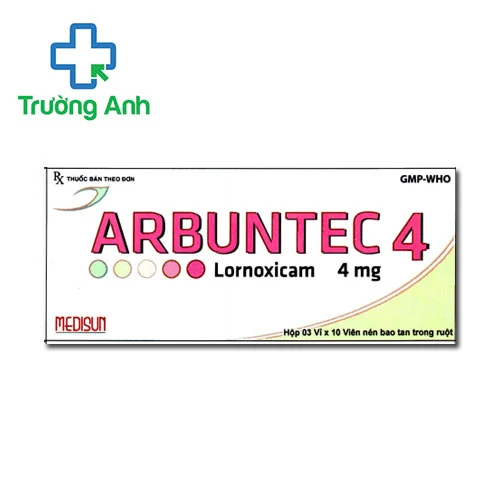 Arbuntec 4 - Thuốc giảm đau từ nhẹ đến vừa hiệu quả của Medisun