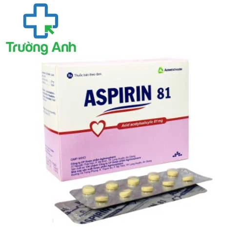 Aspirin 81 Agimexpharm - Thuốc điều trị và phòng ngừa nhồi máu cơ tim hiệu quả
