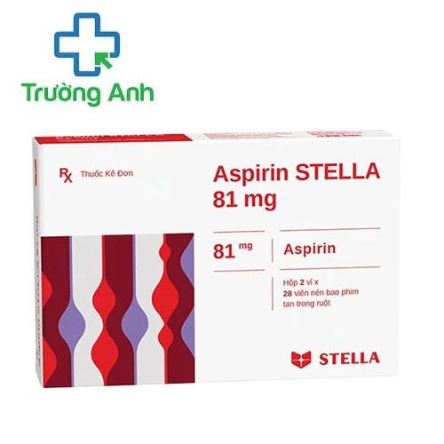 Aspirin Stella 81mg - Thuốc dự phòng nhồi máu cơ tim và đột quỵ