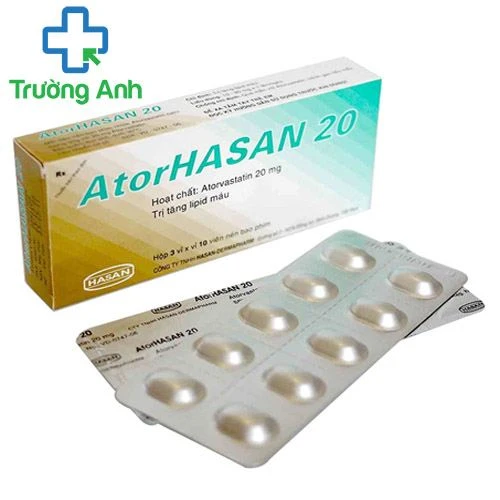 Atorhasan 20 - Thuốc điều trị tăng cholesterol máu hiệu quả