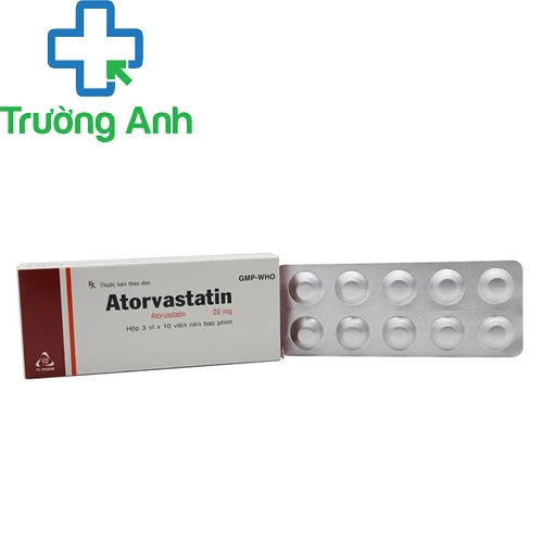 ATORVASTATIN 20 MG PV Pharma -Thuốc điều trị tăng cholesterol máu