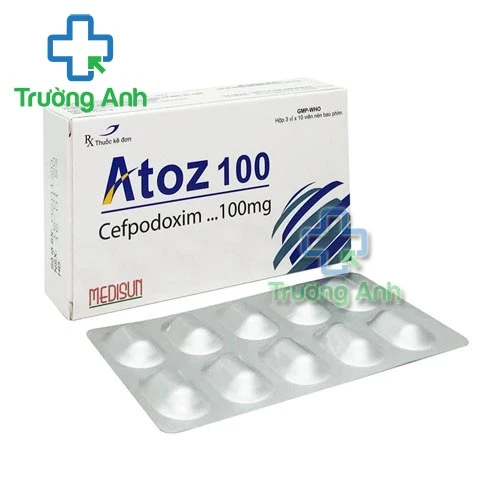 Atoz 100 Medisun - Thuốc kháng sinh trị nhiễm khuẩn