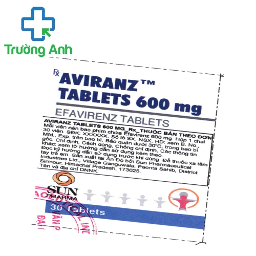 Aviranz tablets 600mg - Thuốc điều trị nhiễm HIV của Ấn Độ
