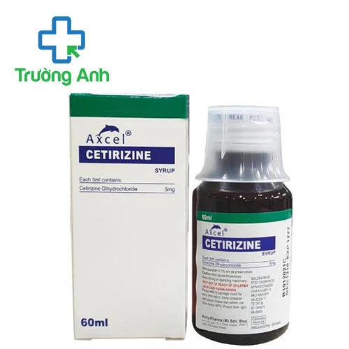 Axcel Cetirizine Syrup 5mg/5ml Kotra Pharma - Thuốc trị viêm mũi dị ứng