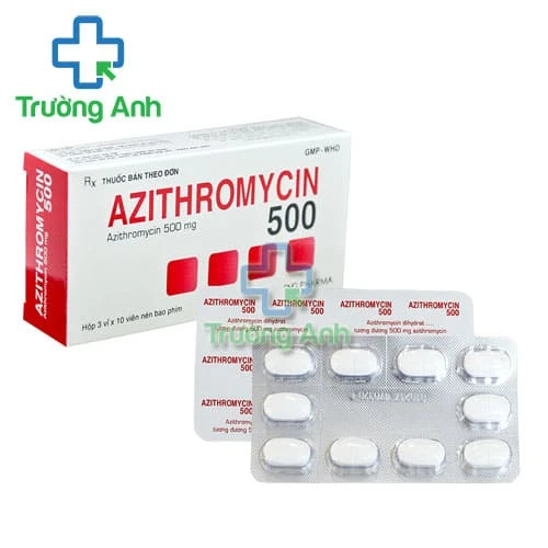 Azithromycin 500 DHG Pharma - Thuốc điều trị nhiễm khuẩn hiệu quả