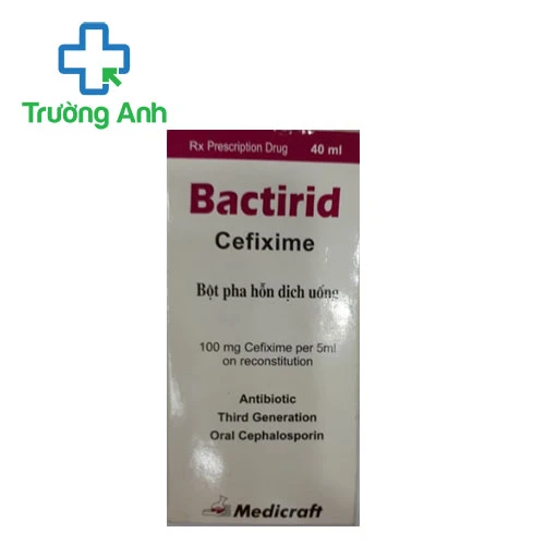 Bactirid 100mg/5ml (lọ 40ml) Medicraft - Thuốc trị nhiễm khuẩn