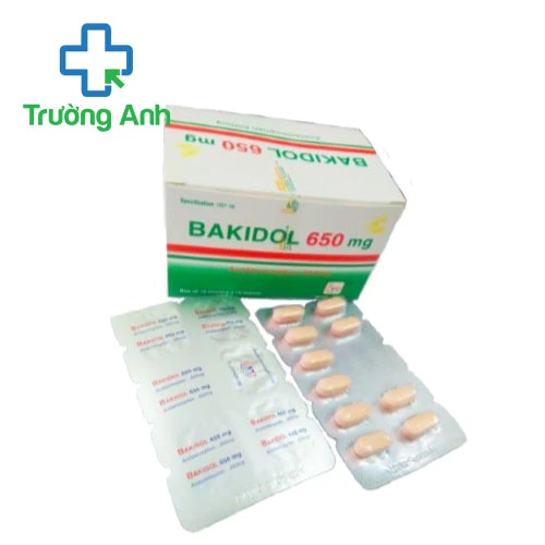 Bakidol 650mg (hộp 100 viên) - Thuốc giảm đau hạ sốt hiệu quả