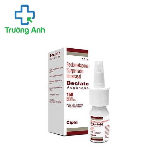 Beclate Aquanase 7.5ml Cipla (150 doses) - Thuốc trị hen suyễn