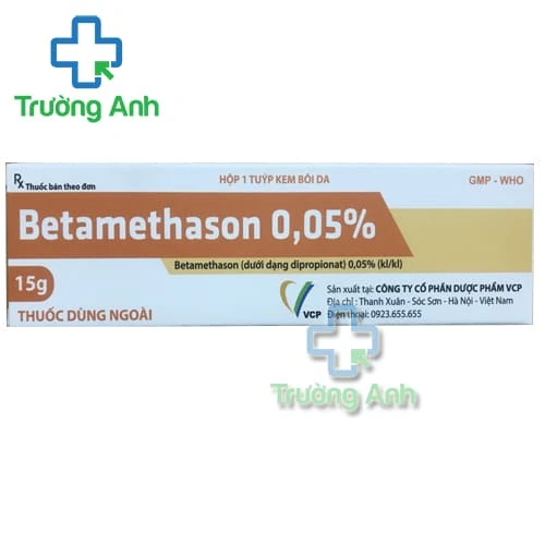 Betamethason 0.05% VCP - Kem bôi trị viêm da hiệu quả