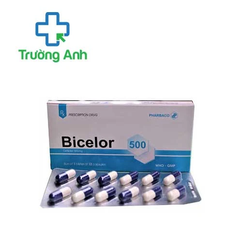 Bicelor 500 Pharbaco - Thuốc điều trị nhiễm khuẩn nhanh chóng