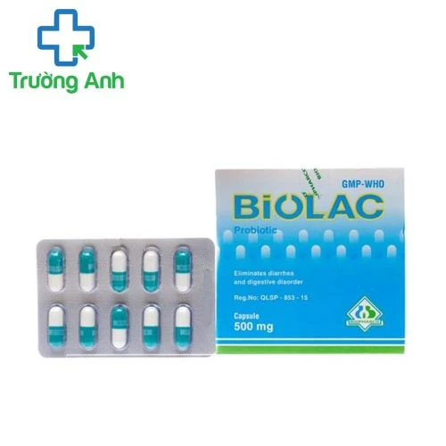 Biolac 500mg Biopharco - Hỗ trợ điều trị rối loạn tiêu hóa hiệu quả