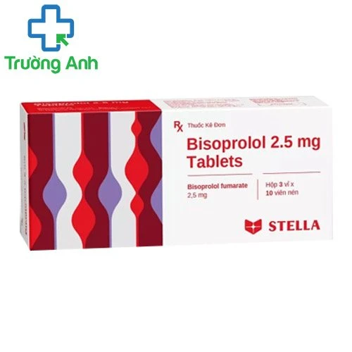 Bisoprolol 2,5mg Tablets Stella - Thuốc điều trị tăng huyết áp