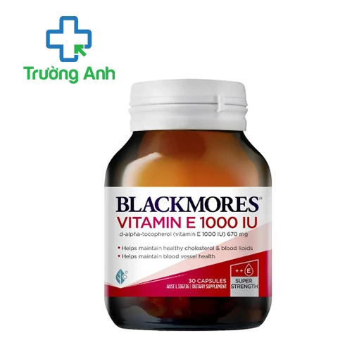 BlackMores Vitamin E 1000 IU (30 viên) - Hỗ trợ bảo vệ tim mạch