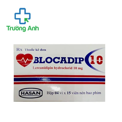 Blocadip 10 Hasan - Thuốc điều trị tăng huyết áp dạng uống