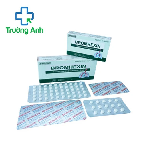Bromhexin 8mg Khapharco (200 v) - Trị rối loạn tiết dịch phế quản