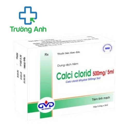 Calci clorid 500mg/ 5ml MD Pharco - Thuốc trị thiếu hụt calci