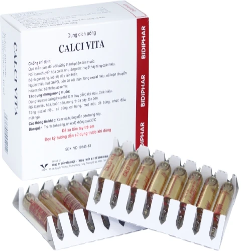 Calci vita - Thuốc bổ sung Canxi và vitamin hiệu quả của Bidiphar