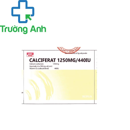 Calciferat 1250 mg/440 IU - Bổ sung canxi của MEDISUN