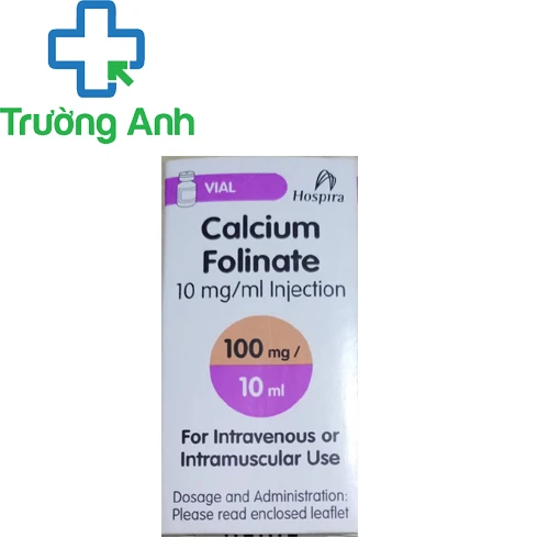 Calcium Folinate100mg/10ml Hospira -Thuốc trị rối loạn tế bào máu