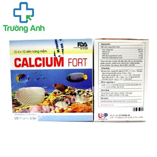 Calcium Fort USP (vỉ) - Bổ sung Canxi, DHA giúp xương chắc khỏe