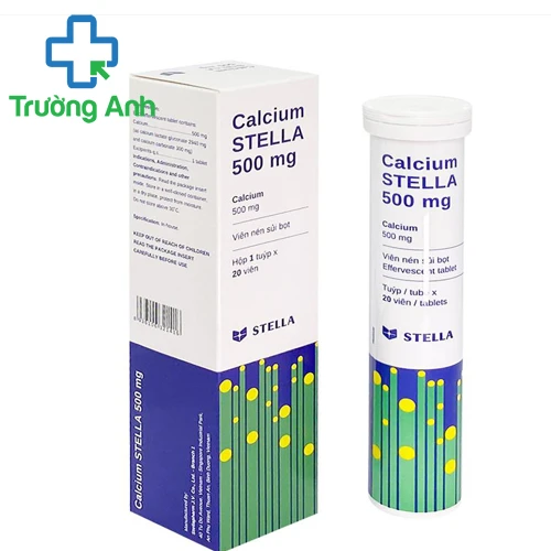 Calcium Stella 500mg - Thuốc phòng ngừa và điều trị loãng xương