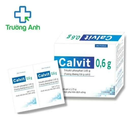 Calvit 0,6g DHG - Điều trị còi xương và loãng xương